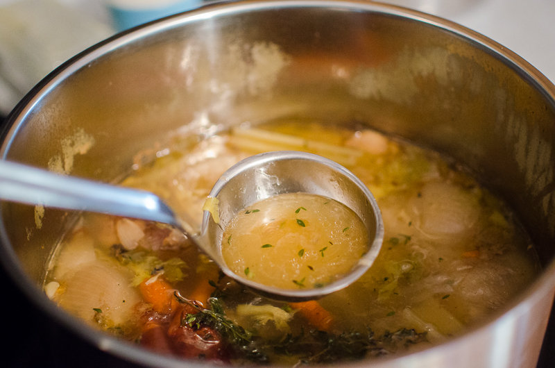 Boiling Turkey Bones