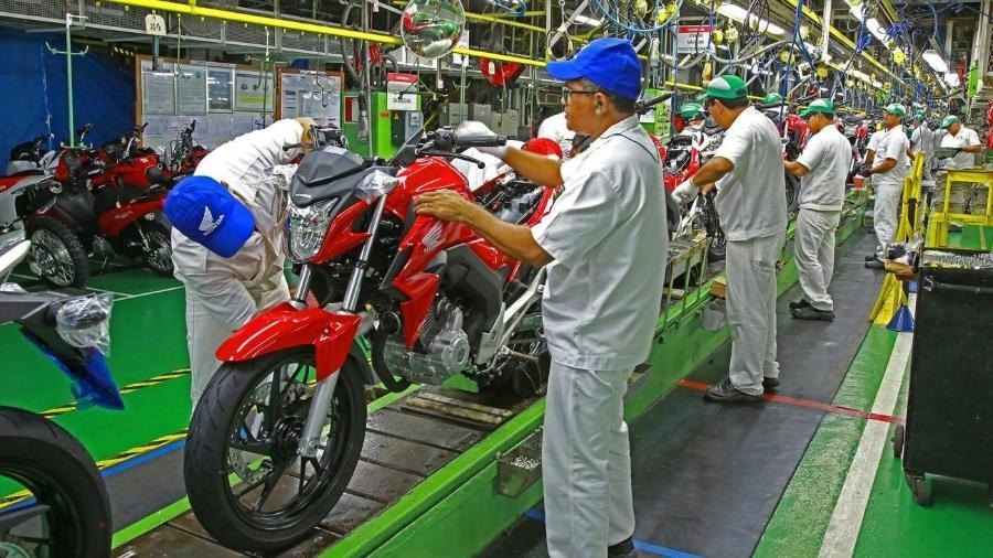 Produção de motos Honda em 2021