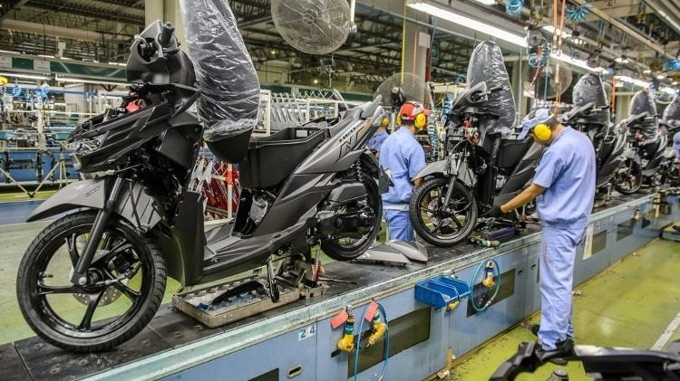 Produção de motocicletas Honda em 2021