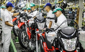 Produção de motos Honda em 2021
