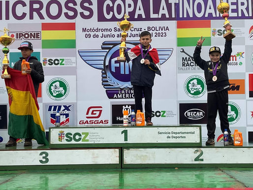 Heitor Matos, Com Husqvarna, é vice-campeão da etapa da Bolívia da Copa Latino-Americana de Minicros