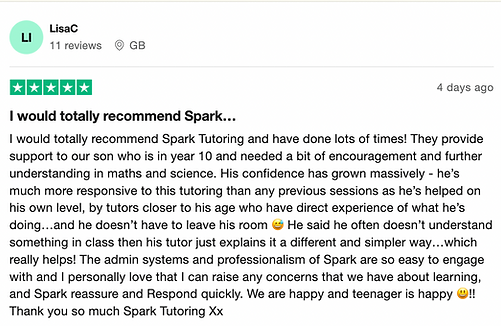 Spark Tutoring Review