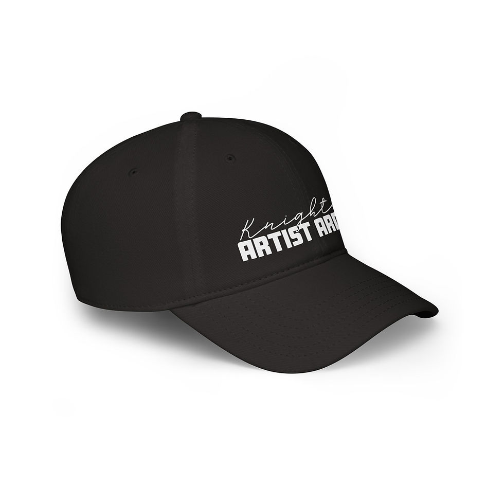 Thumbnail: Low Profile Cap — "Knightly Artist Armor" Embroidered Baseball Hat
