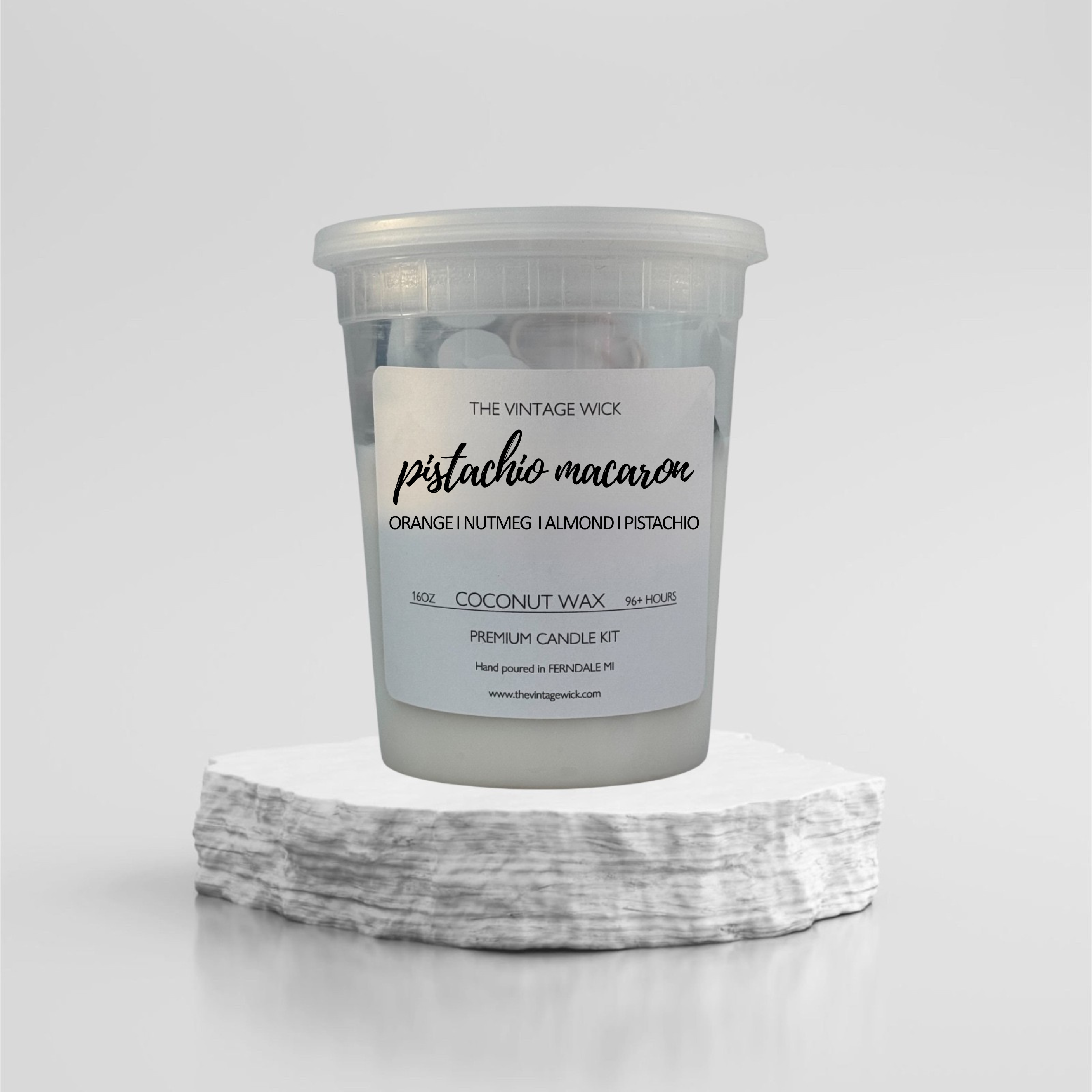 Pistachio Macaron- 16oz Candle Kit