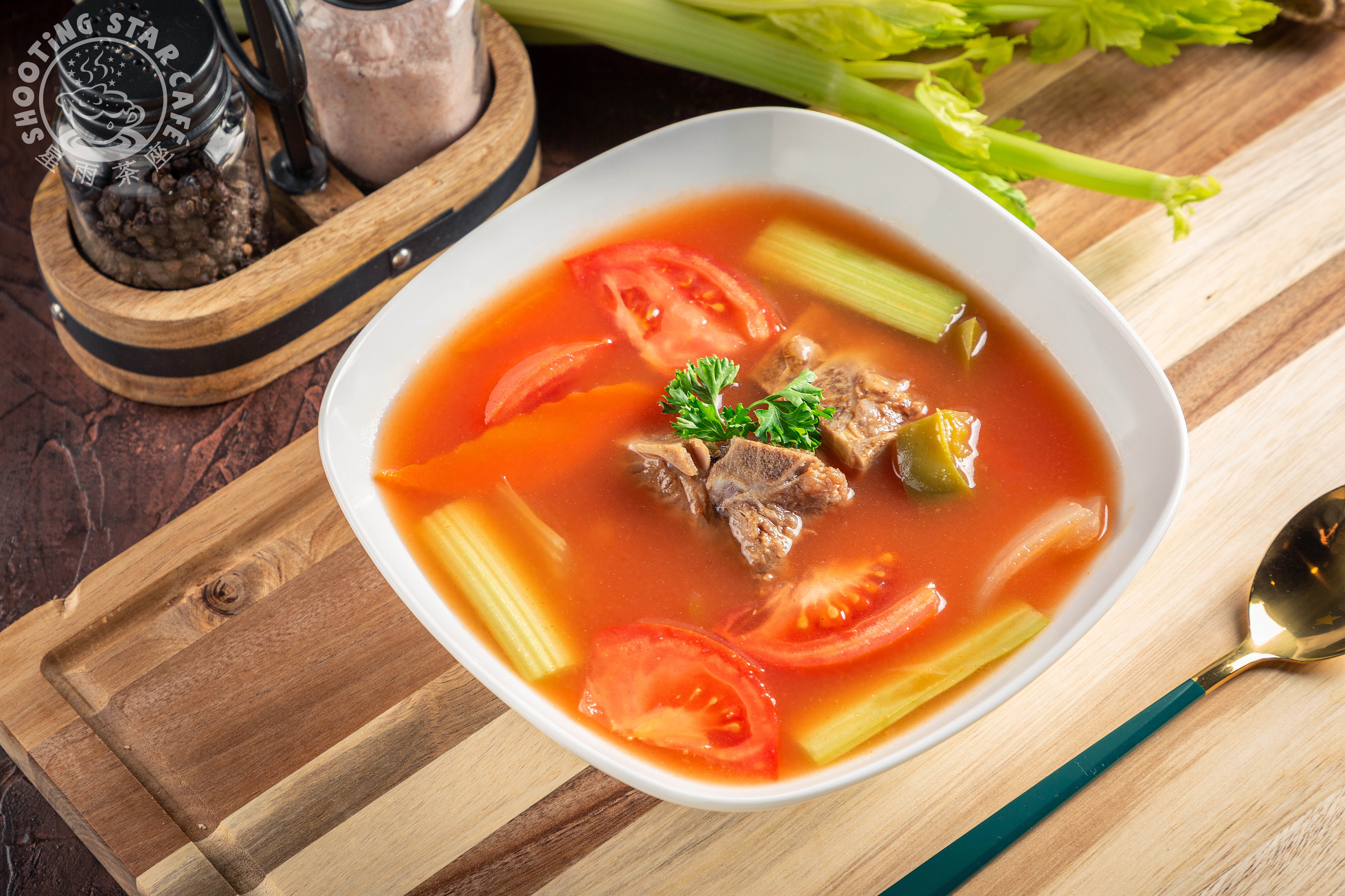 Arranged Food and Objects