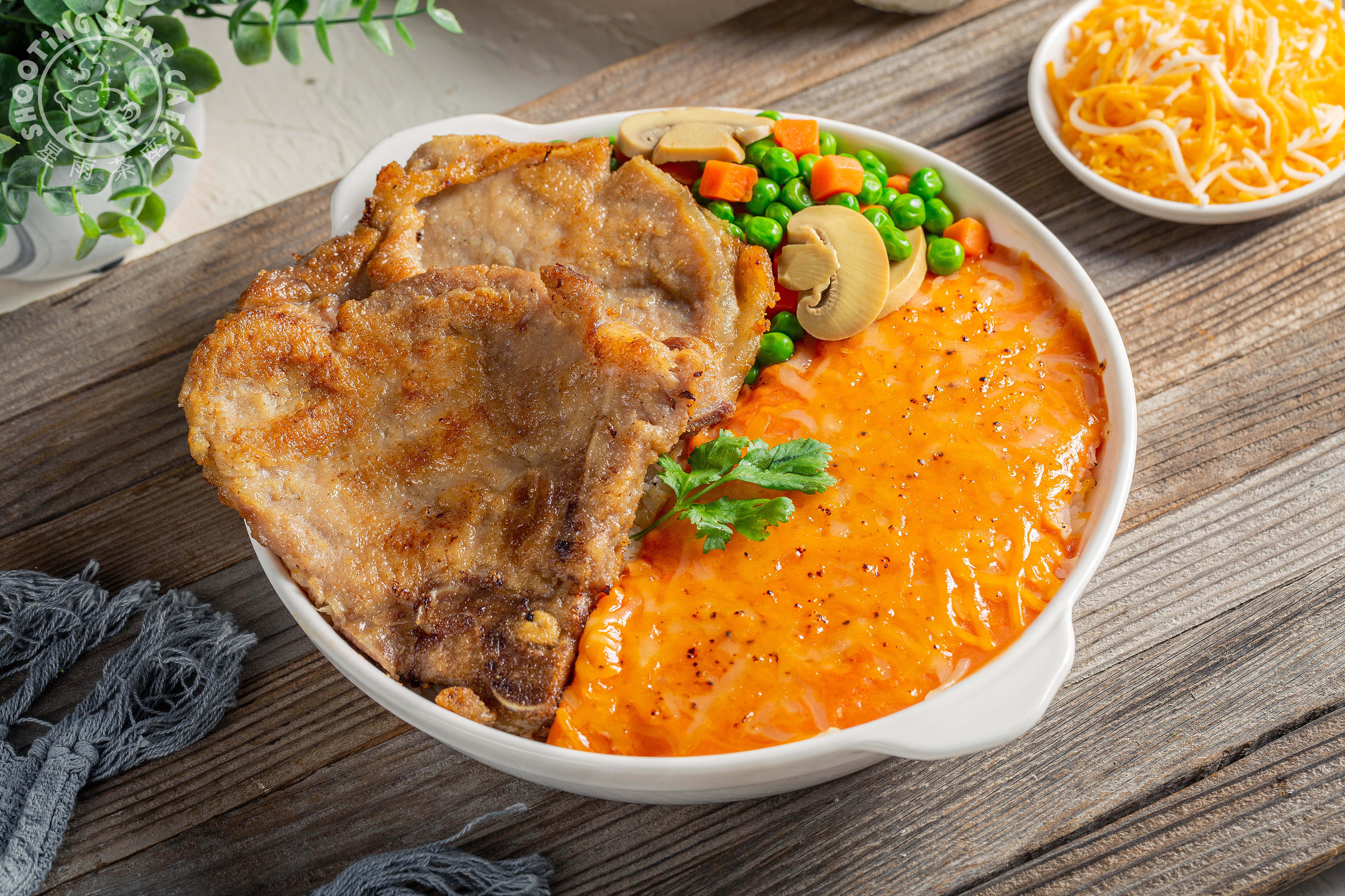 Arranged Food and Objects