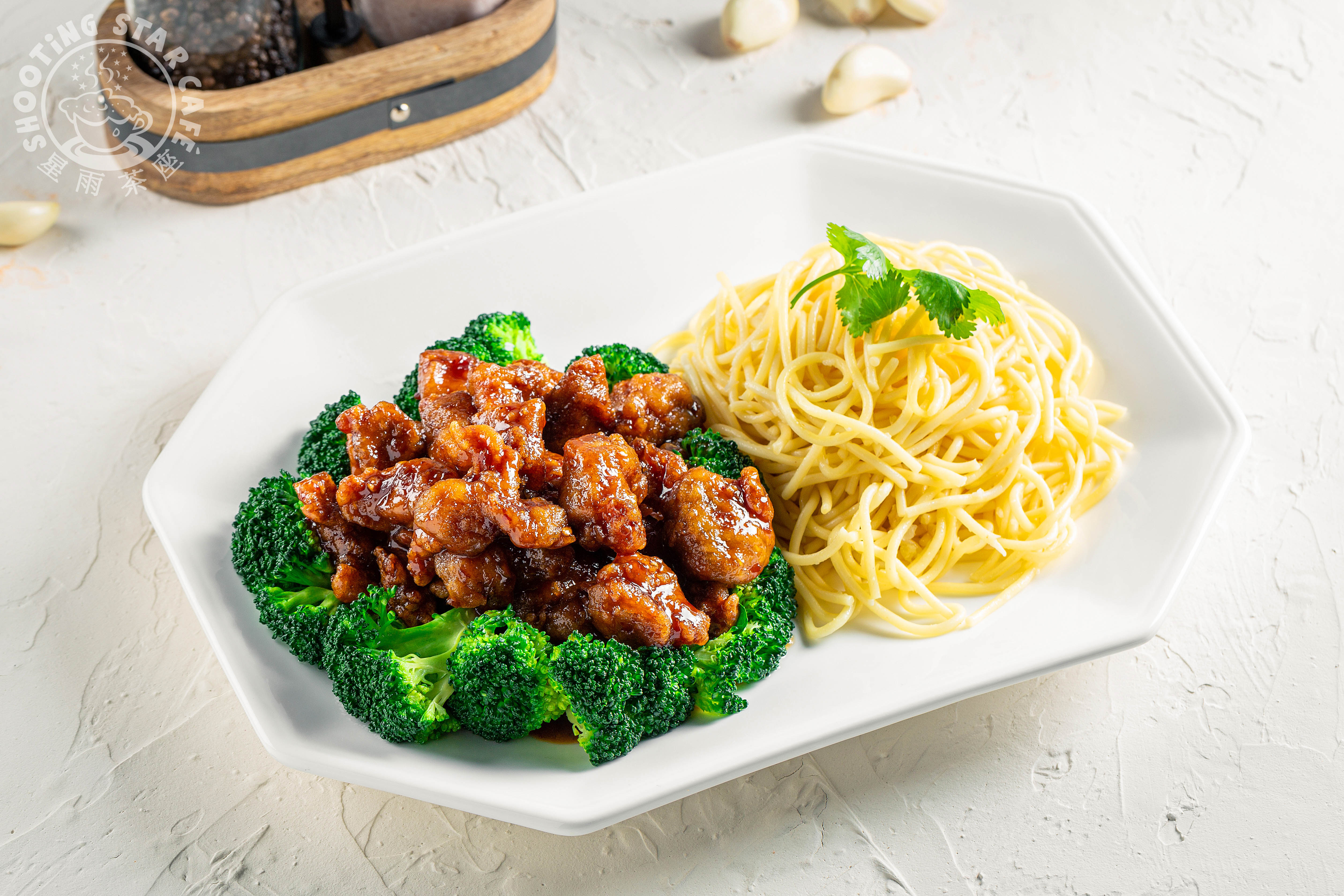 Arranged Food and Objects