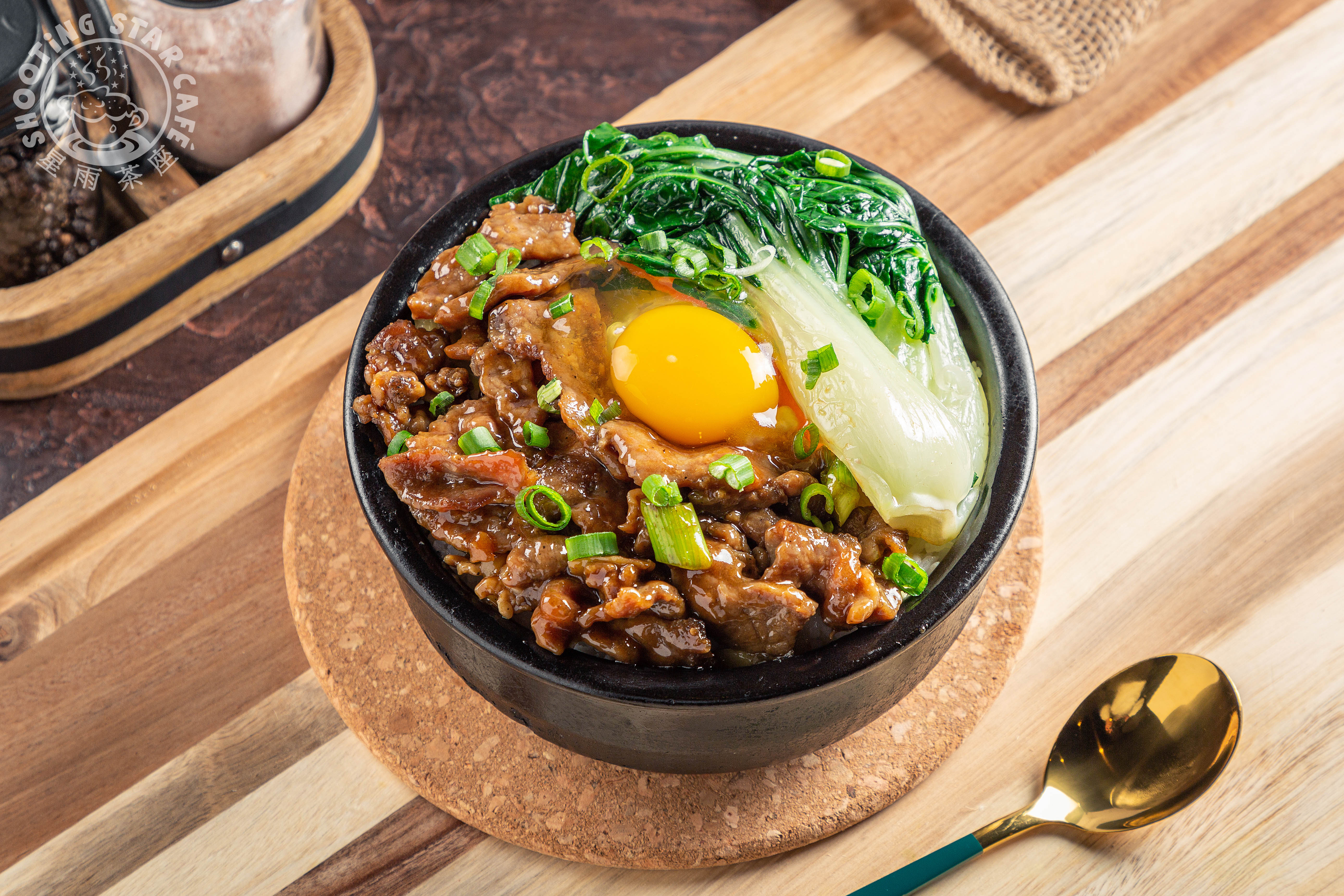 Arranged Food and Objects