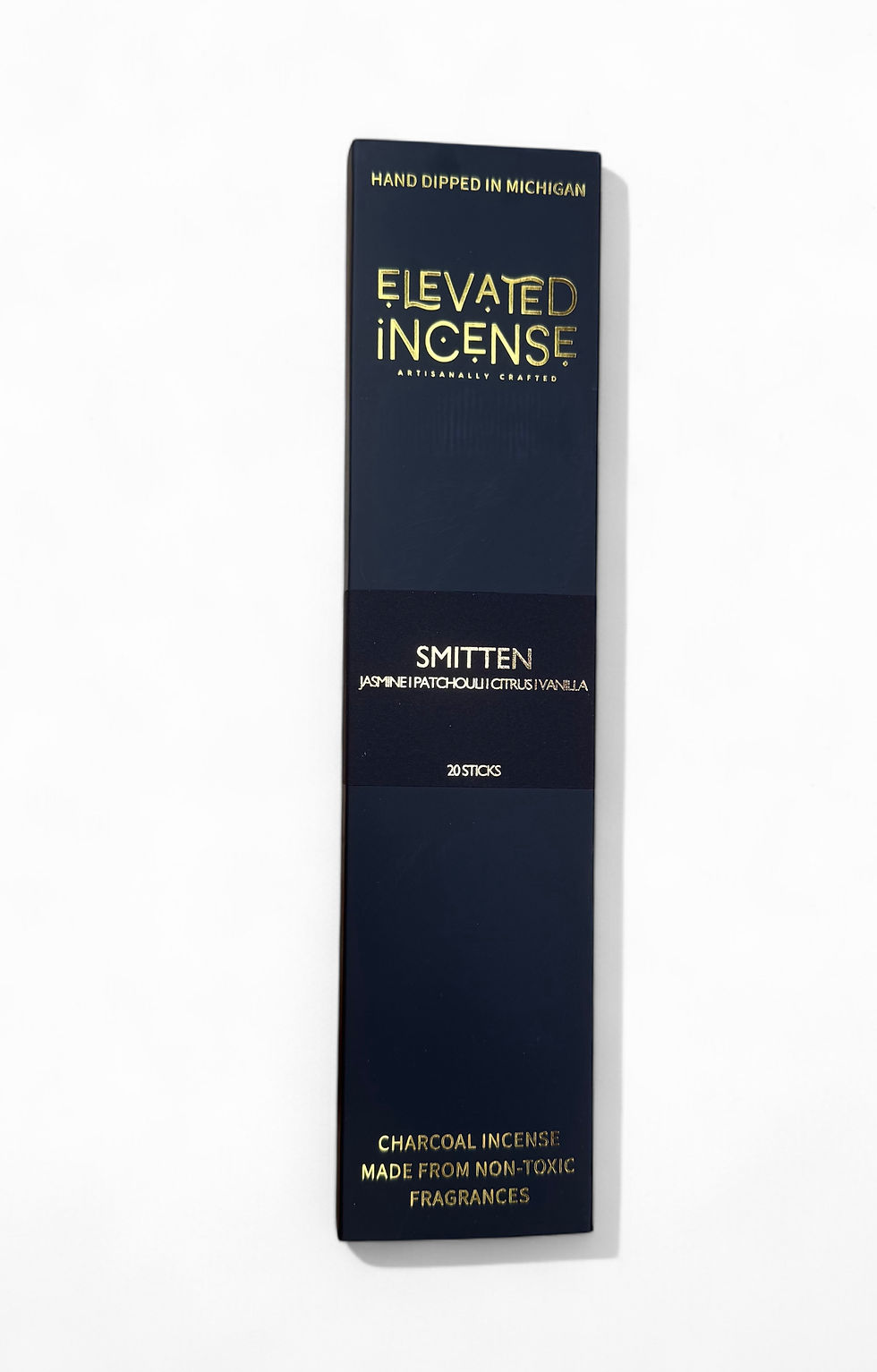 Black and Gold Incense Box with 20 Incense Sticks