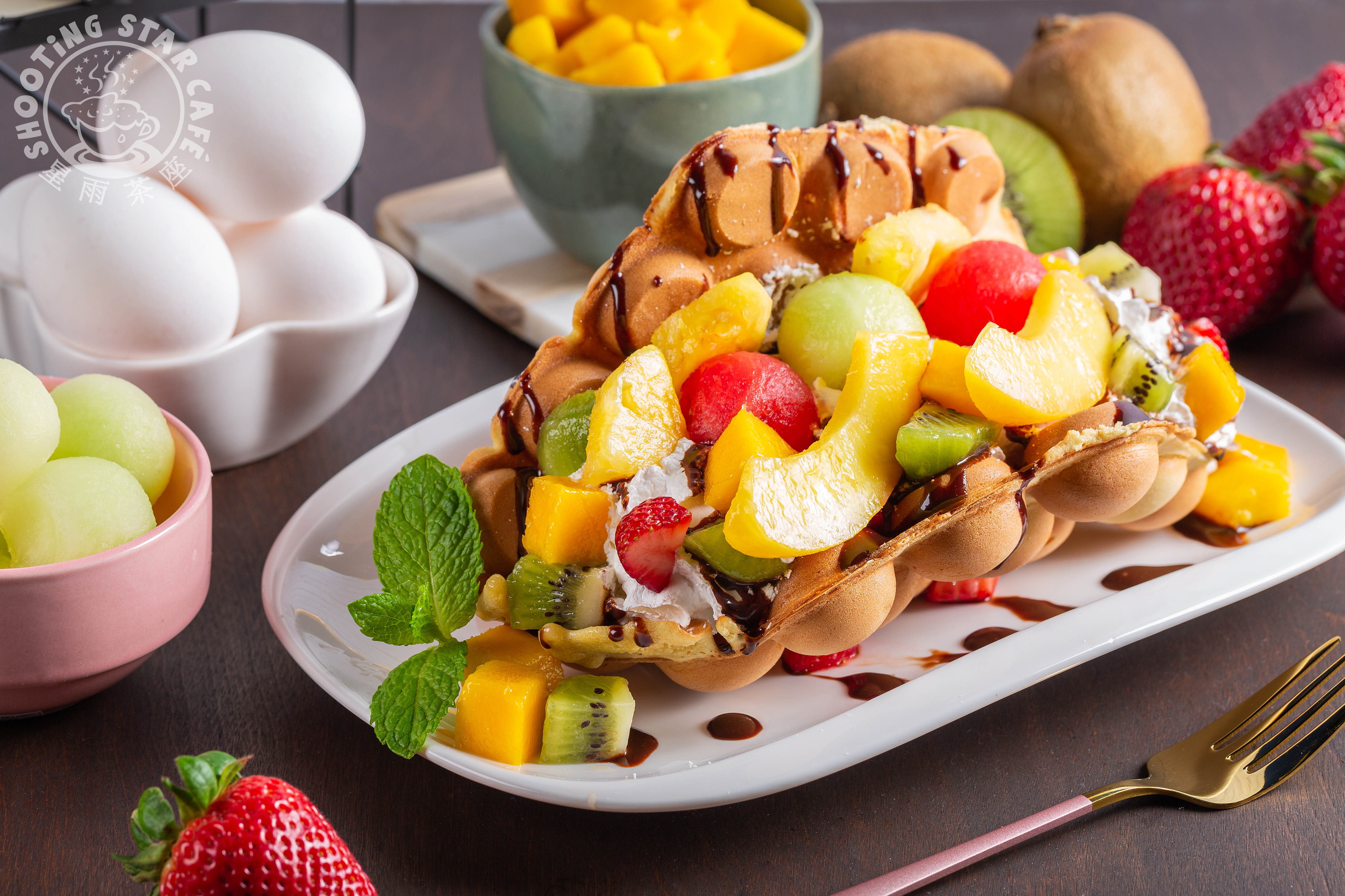 Arranged Food and Objects