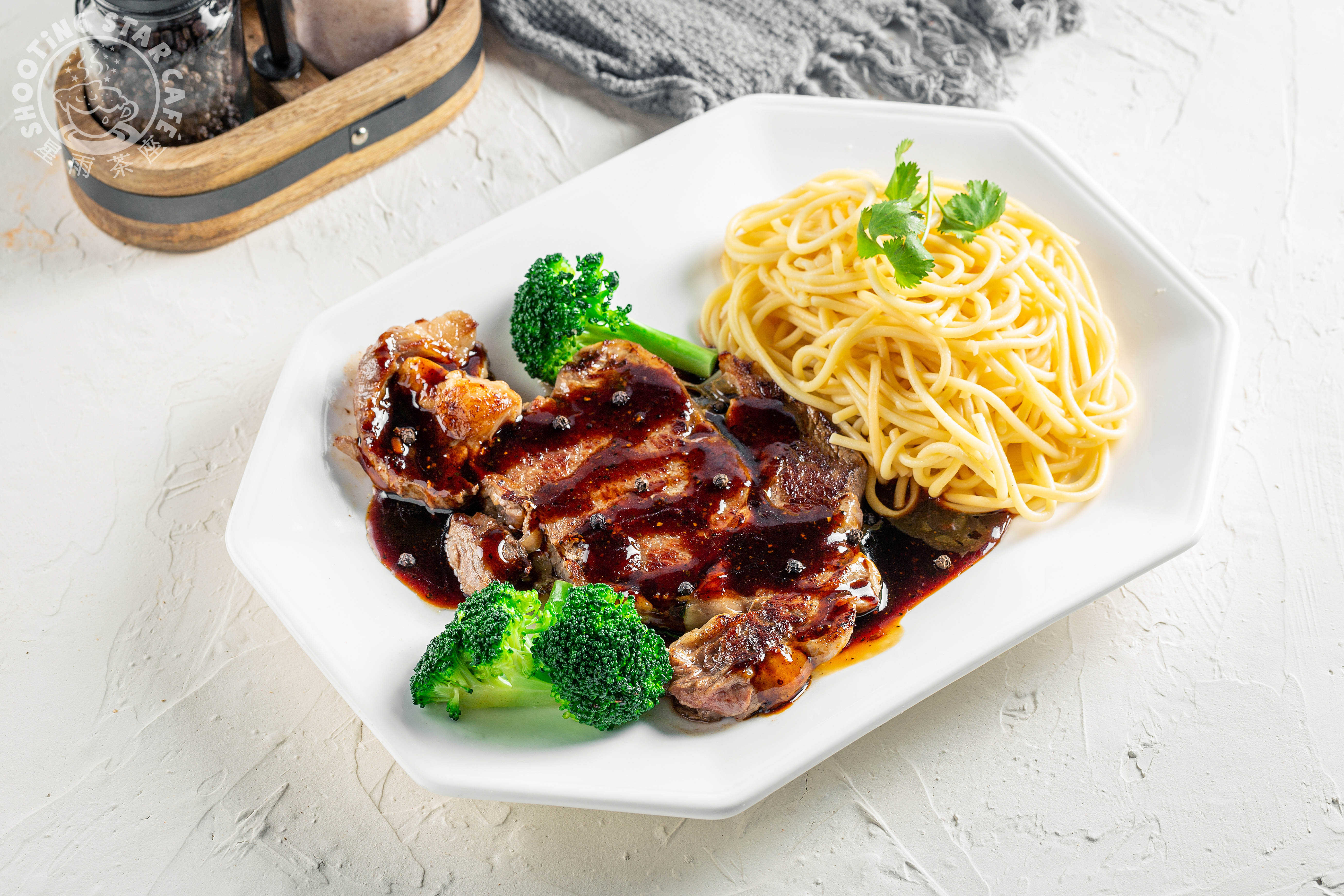 Arranged Food and Objects