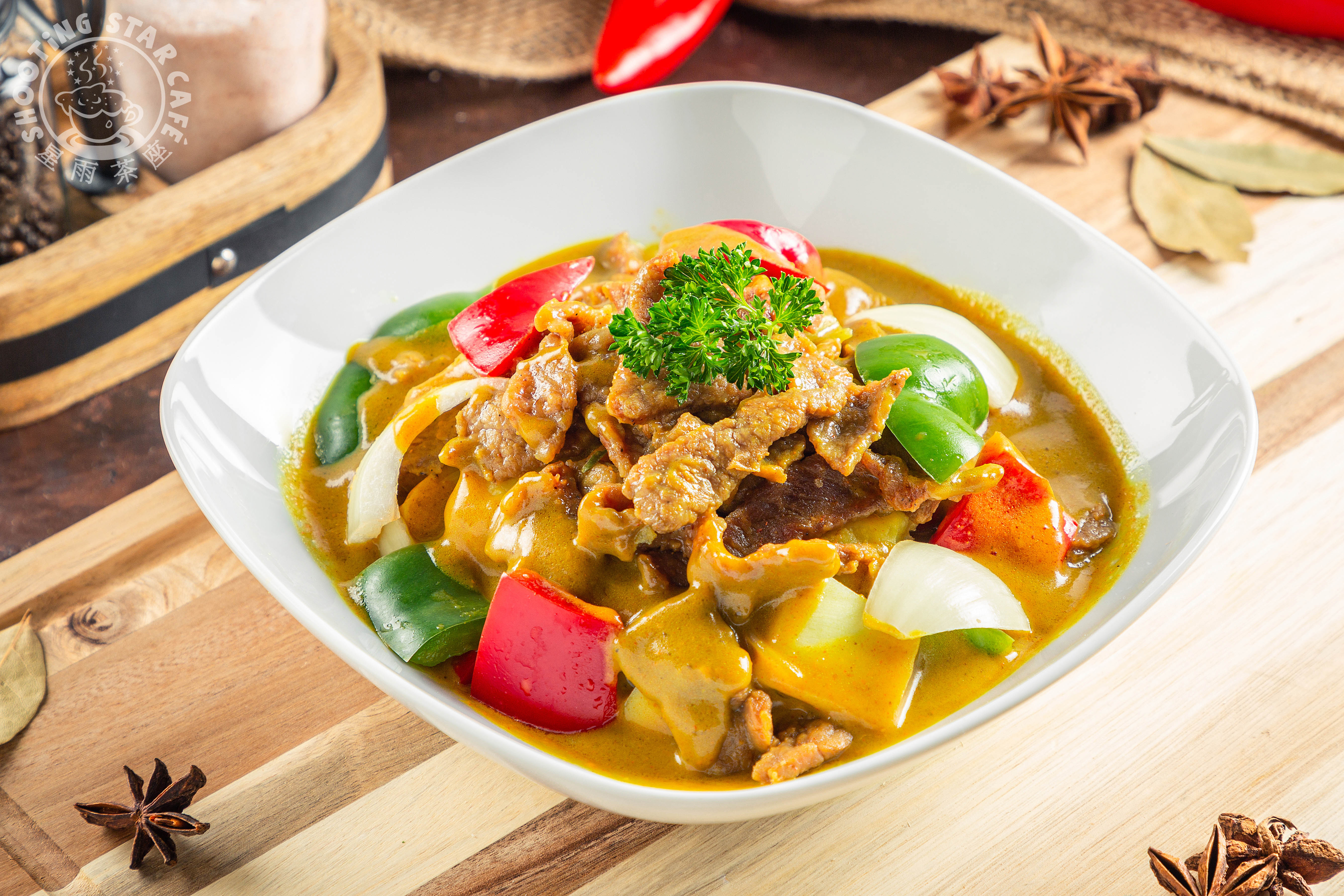 Arranged Food and Objects