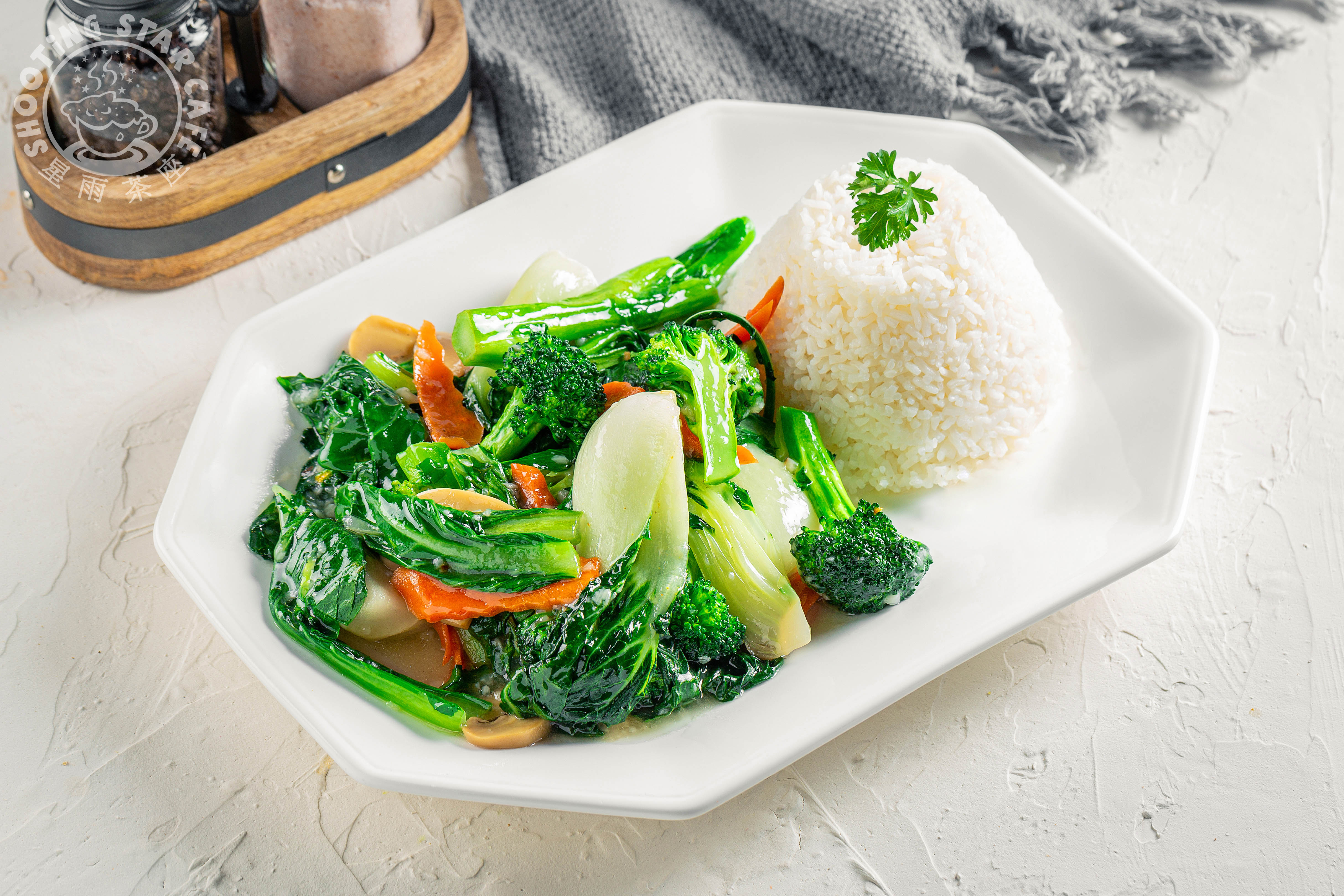 Arranged Food and Objects