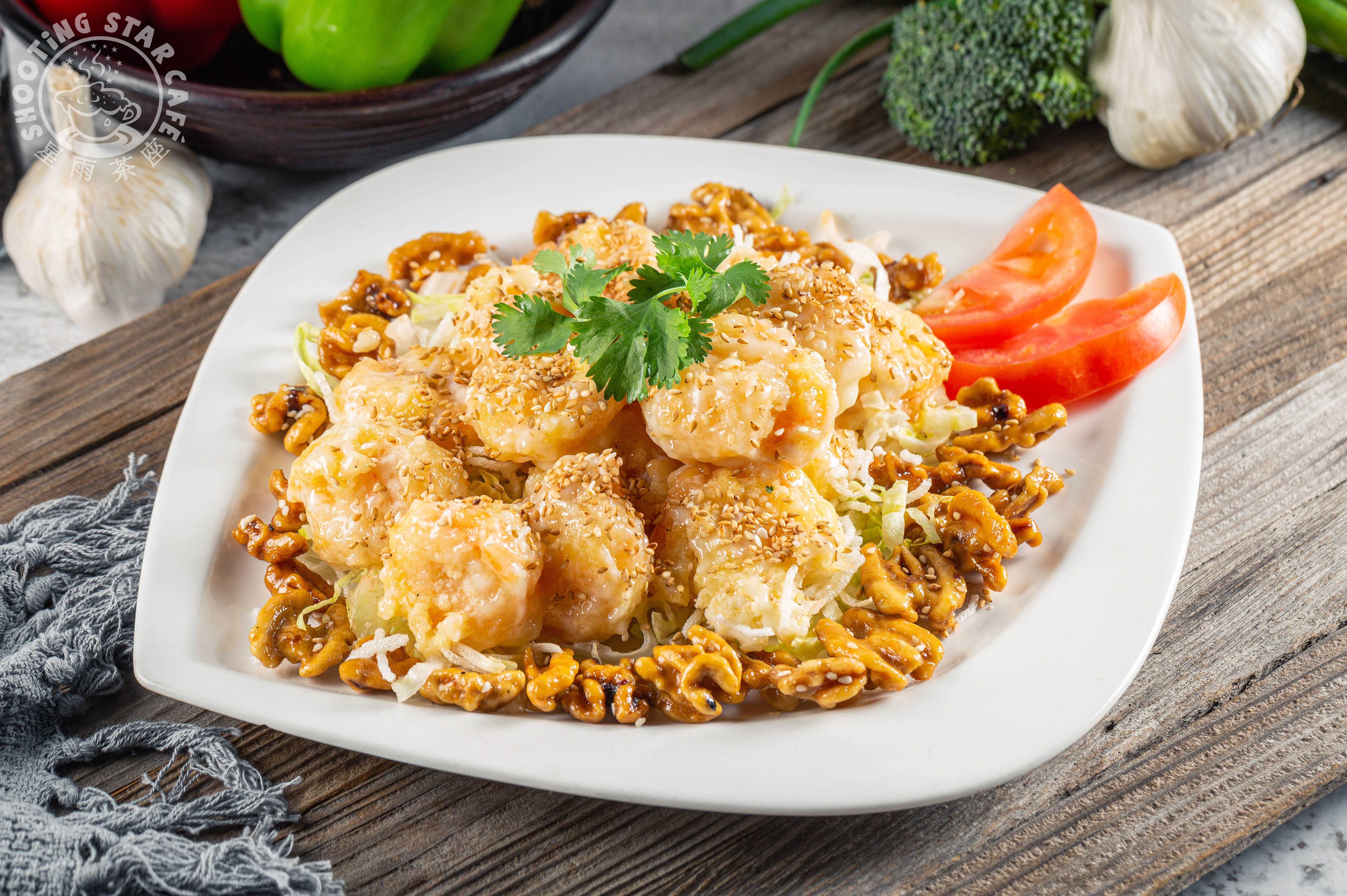 Arranged Food and Objects