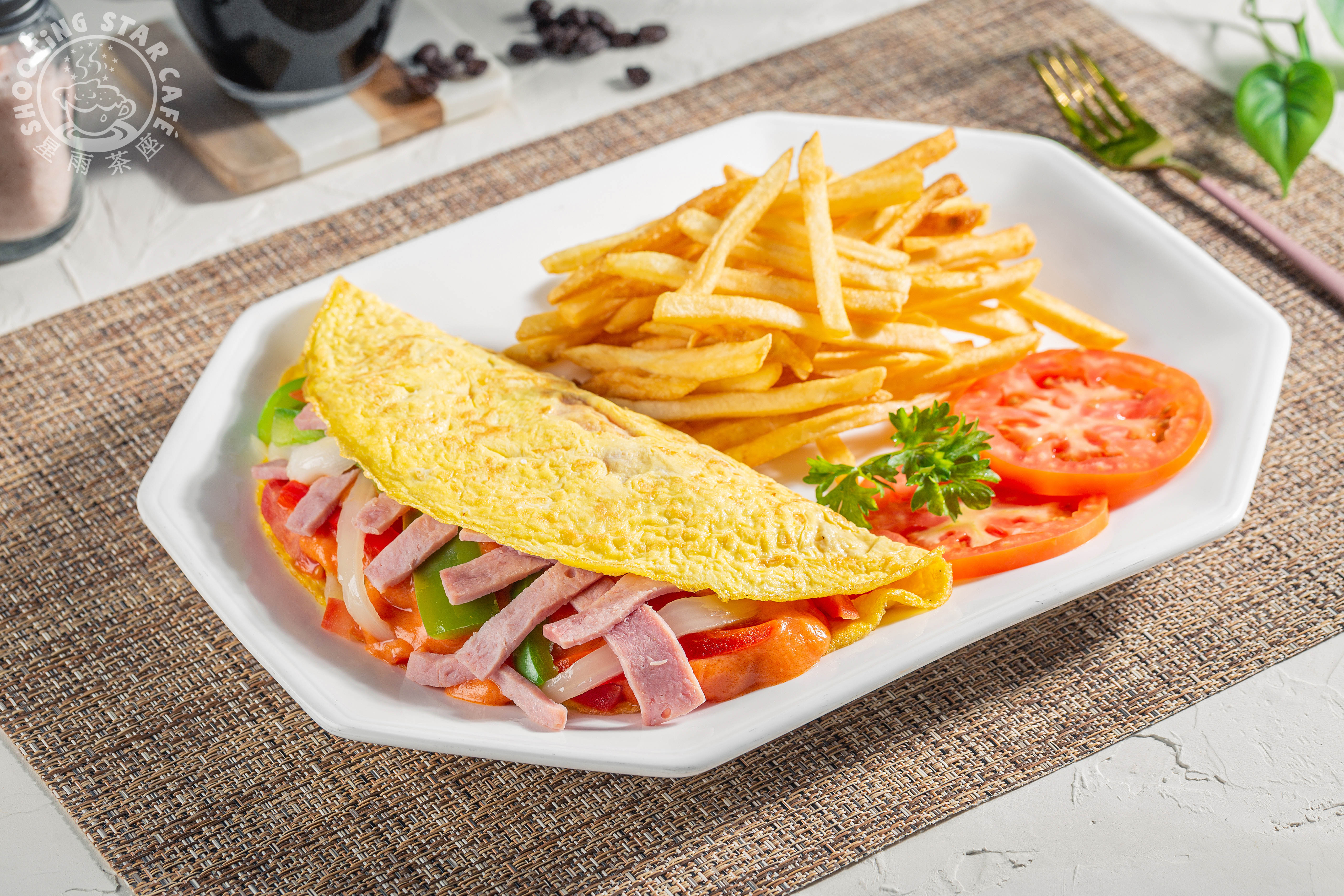 Arranged Food and Objects