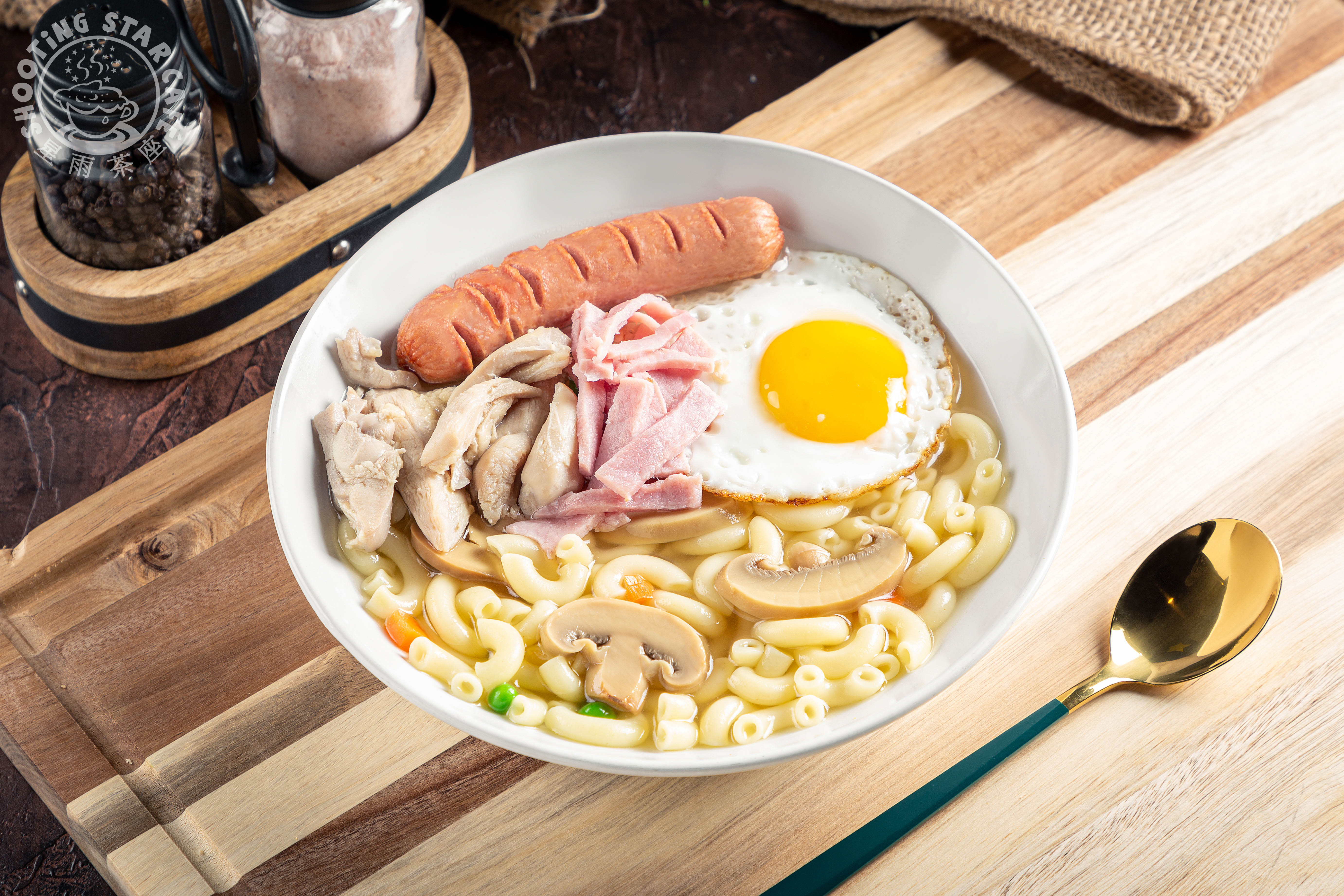 Arranged Food and Objects