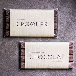 Plaques de chocolat avec emballage originaux à télécharger gratuitement