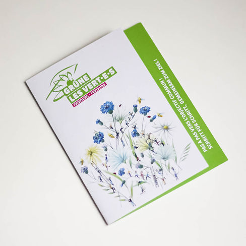 Dépliant pour Sylvie Bonvin-Sansonnens, Verts Fribourgois