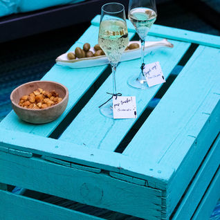 Upcycling avec un cageot en bois