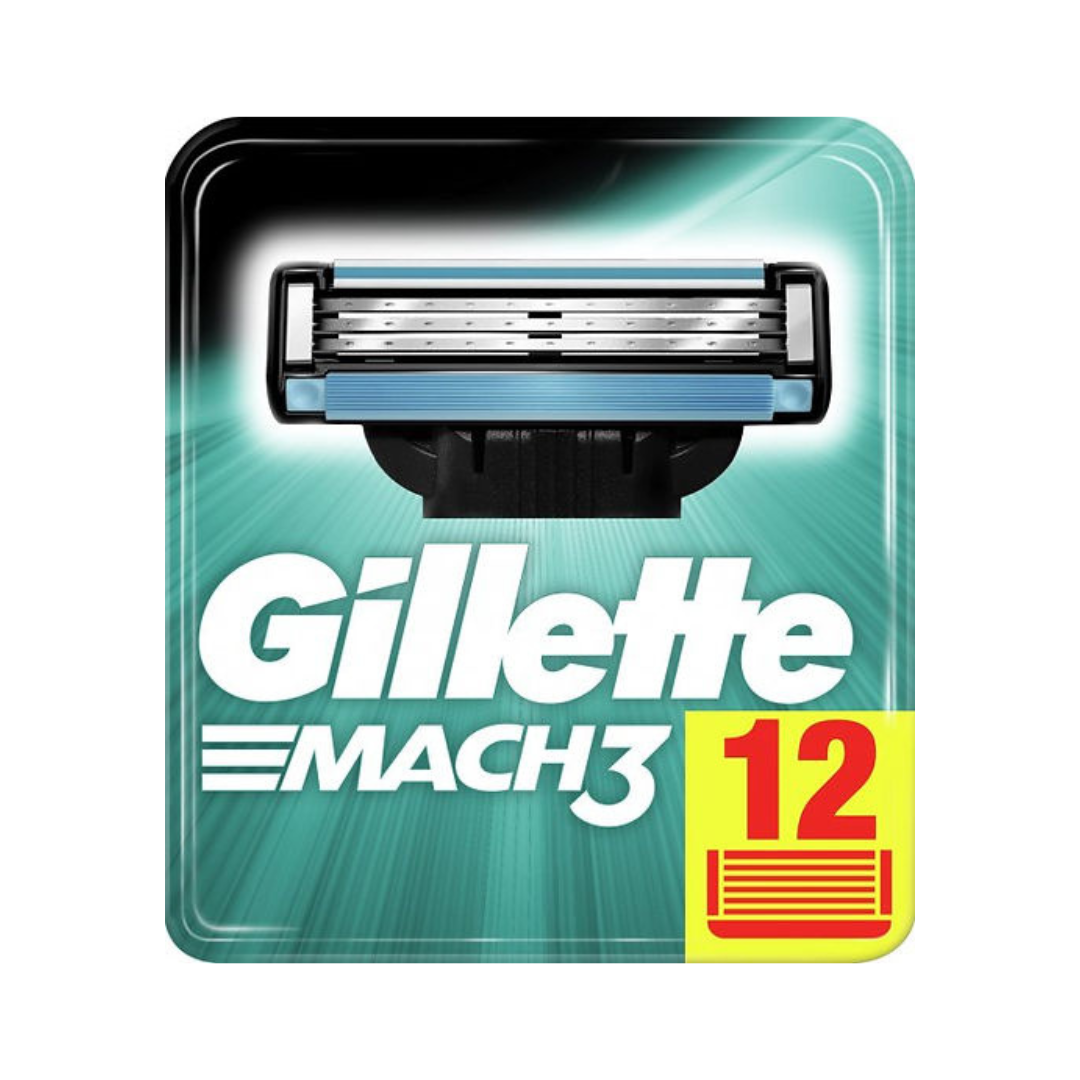 Gillette Mach 3 Змінні касети для гоління 12шт