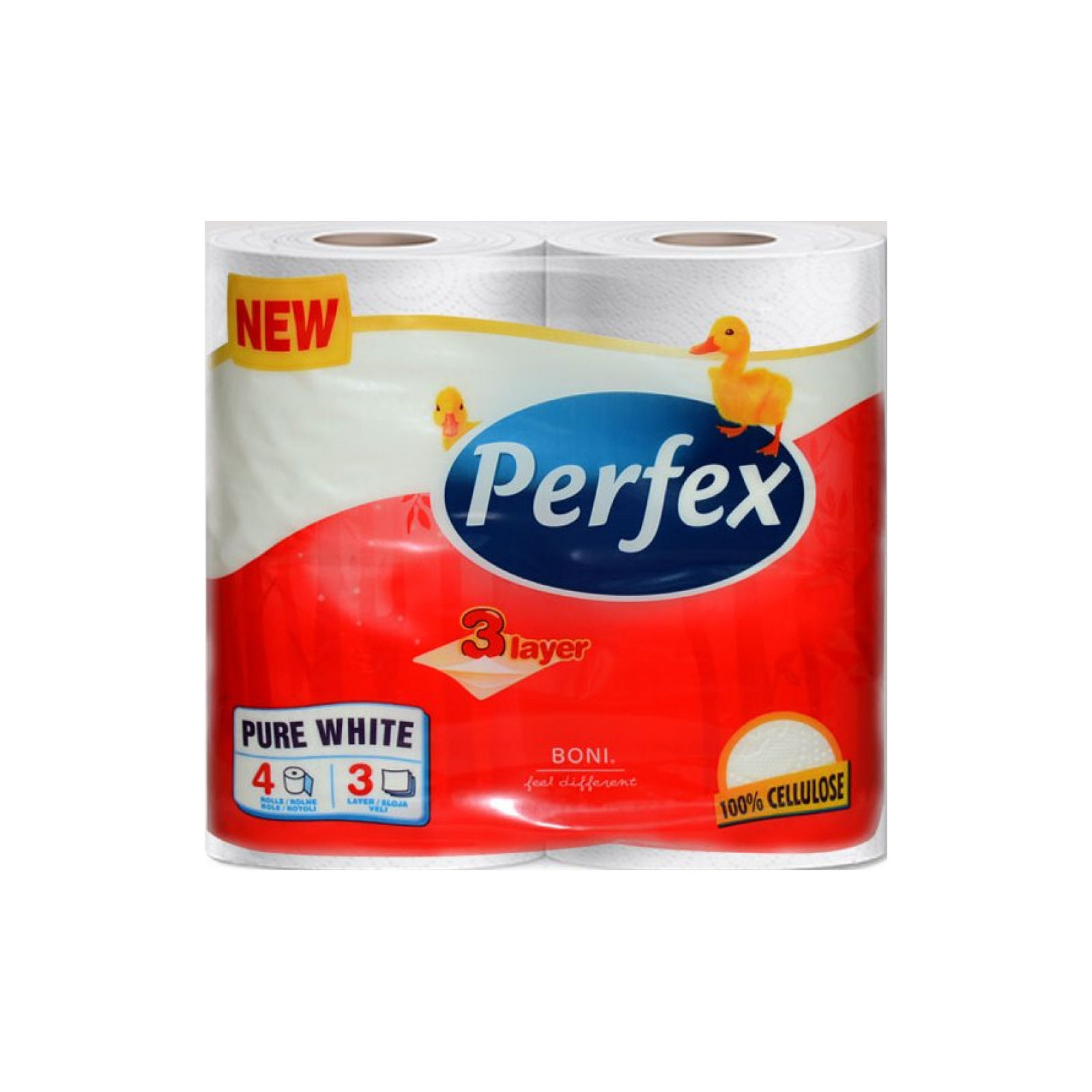 Perfex туалетний папір 3-х шаровий 4шт