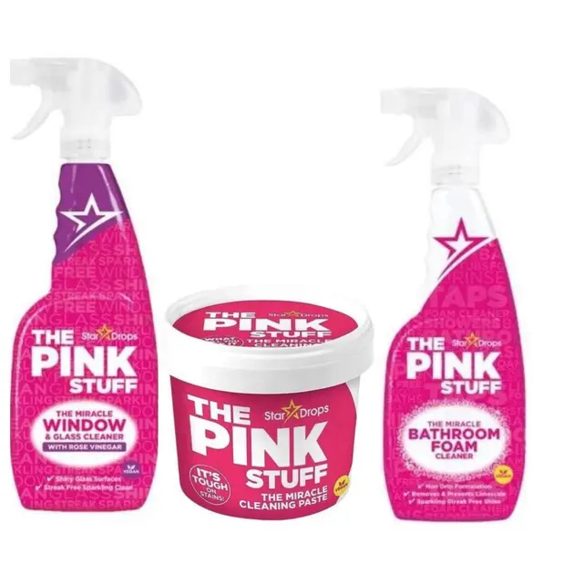 Набір Pink Stuff для вікна/скло + паста + піна універсальна