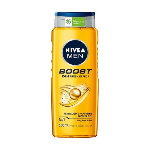 Nivea men гель для душу "Boost" 500мл