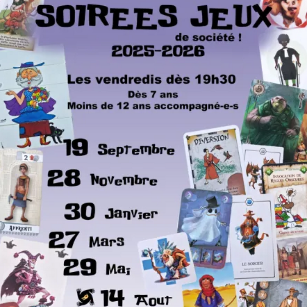 Soirée jeux à la Ludothèque du Petit-Sac. Dès 7 ans