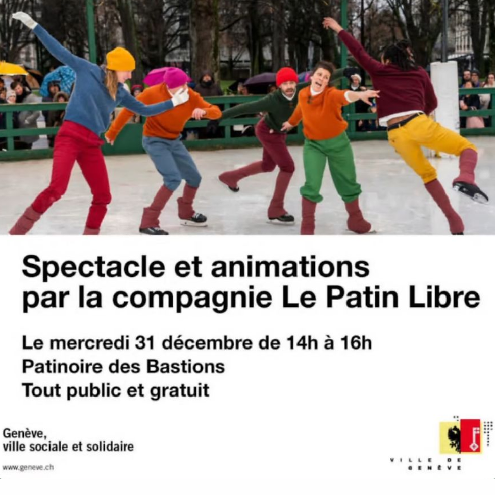 Spectacle sur glace par la compagnie Le Patin libre