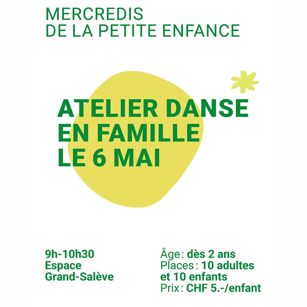 Mercredis de la petite enfance "Atelier danse en famille " Dès 2 ans