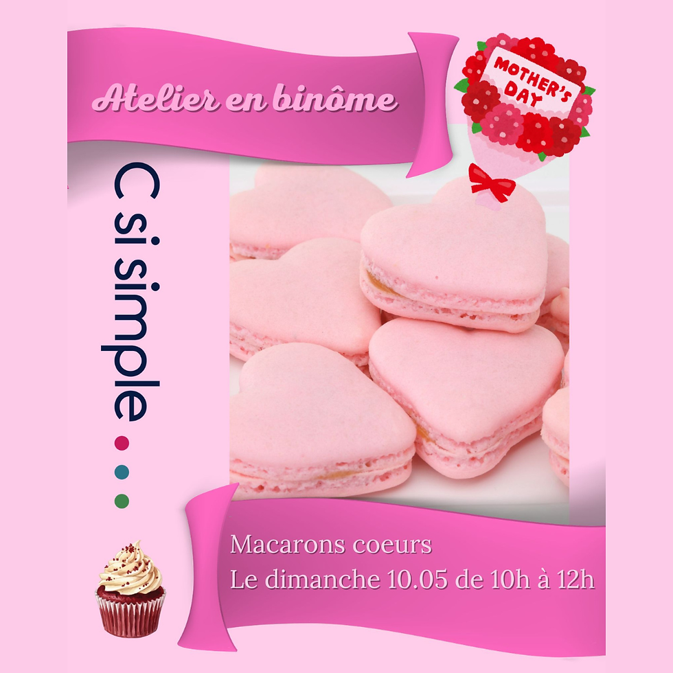 Atelier en binôme spécial fête des mères. Dès 5 ans