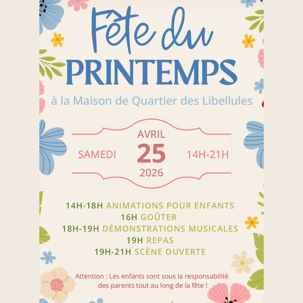 Fête du Printemps à la Maison de Quartier des Libellules