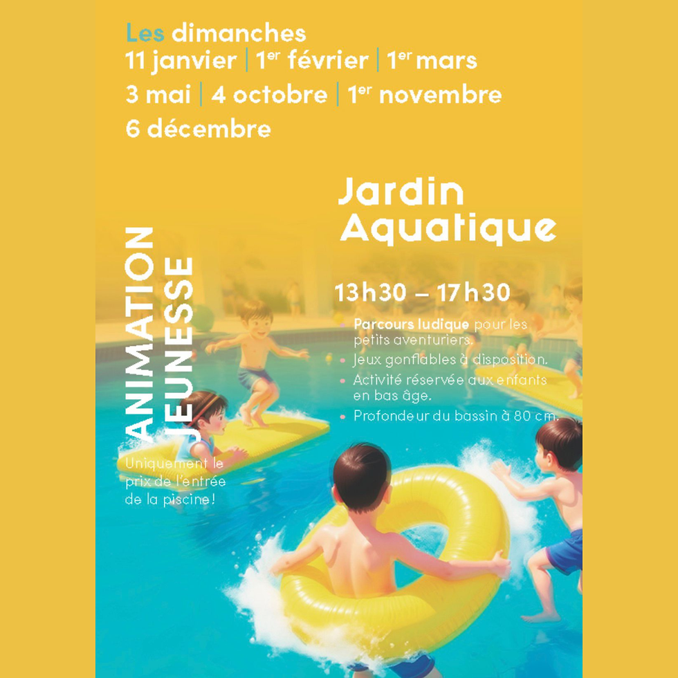 Jardin aquatique à la piscine de Thônex
