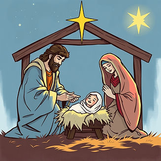 2nd sunday of christmas jesus in a manger with joseph and mary.jpg