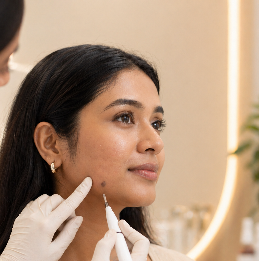 Mole and wart removal procedure by Dr Malini Thakkar, Ghatkopar Mumbai