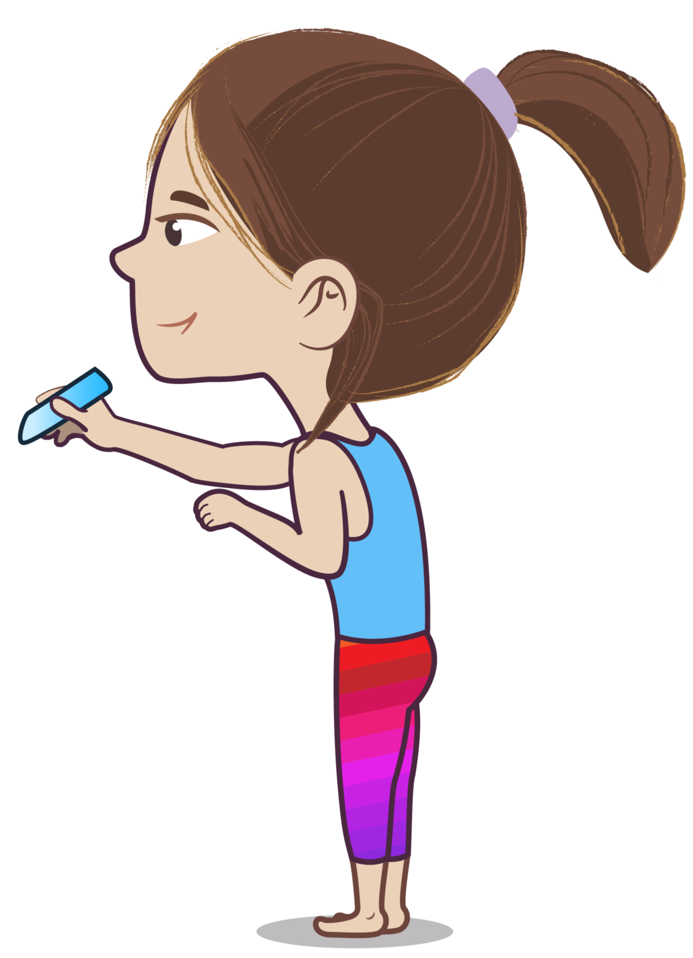 Accidental Chalk Artist cartoon image