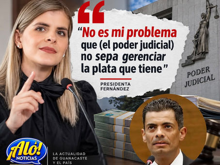 La presidenta Laura Fernández rechazó las críticas del Poder Judicial por el recorte presupuestario y cuestionó los gastos administrativos, salarios y contratos de alquiler de la institución.