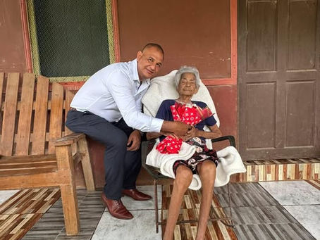 Santa Cruz está de fiesta celebrando los 100 años de doña Nieves Bienvenida Rodríguez Leal