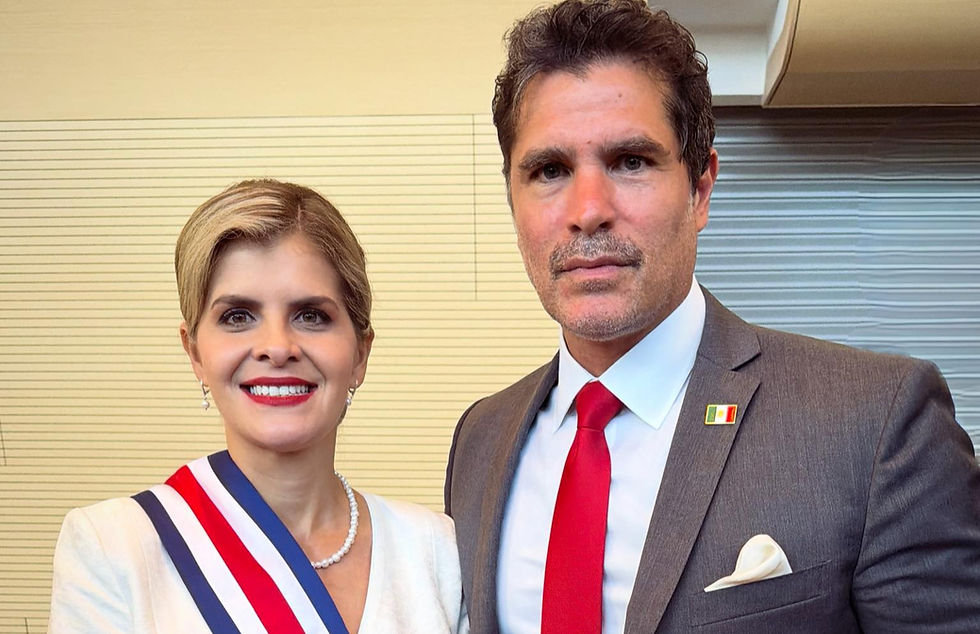 Eduardo Verástegui reaparece en Costa Rica y comparte con Rodrigo Chaves y Laura Fernández