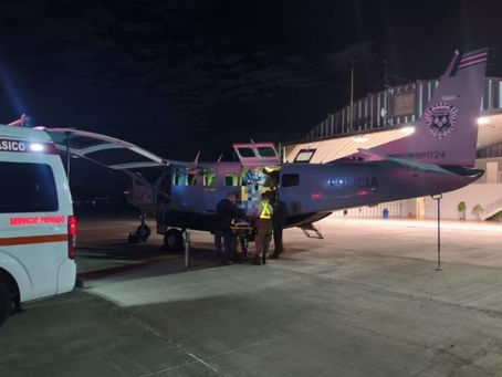Trasladan en vuelo ambulancia a bebé de tres meses desde Liberia al Hospital Nacional de Niños