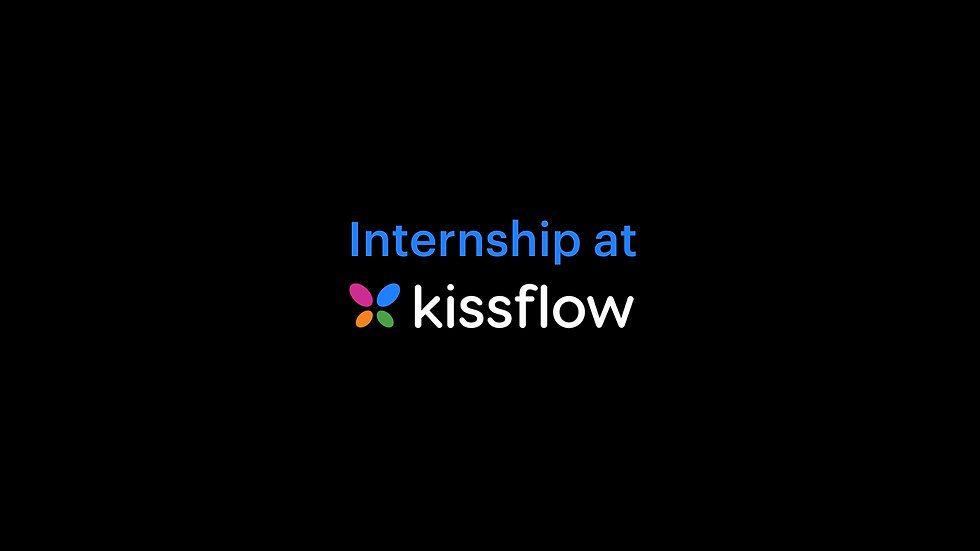 Intern Model at Kissflow
