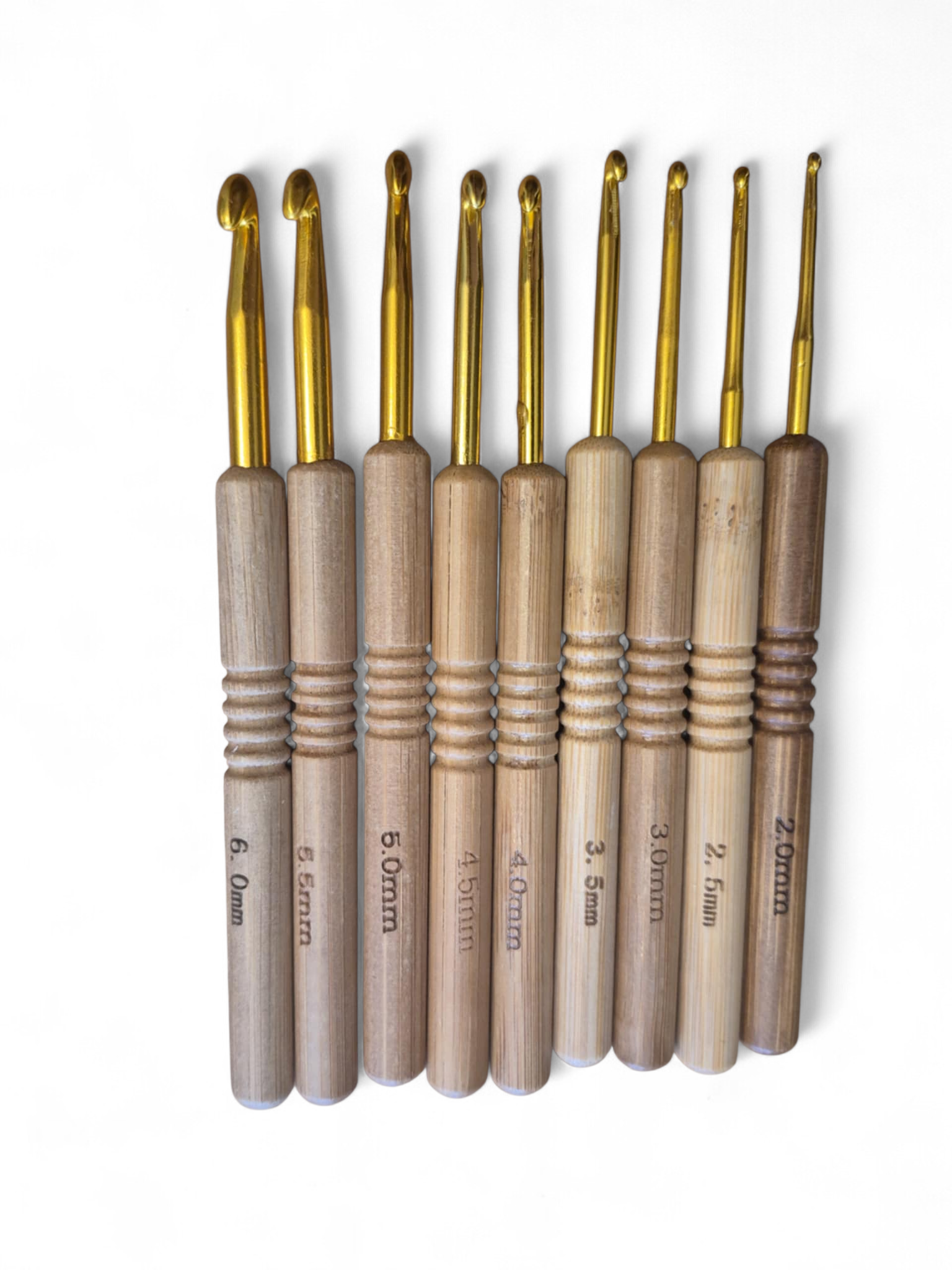 Virknålar 9st trähandtag