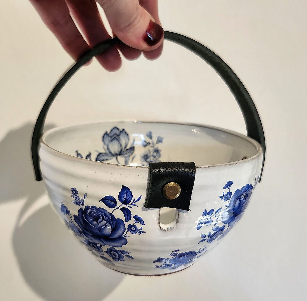 Blue porcelain mini