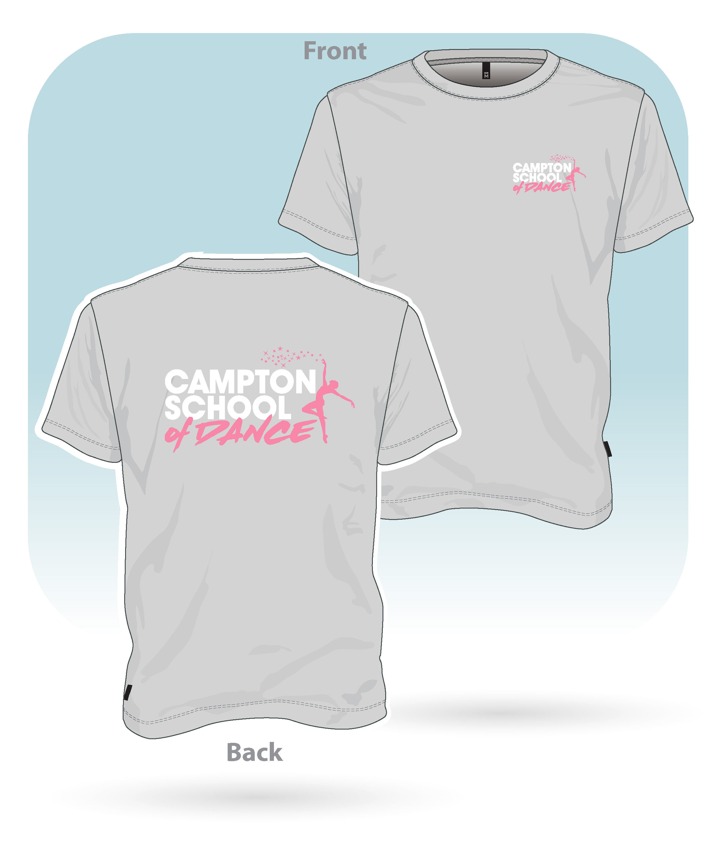 Campton School of Dance Polyester T-Shirt with Personalisation