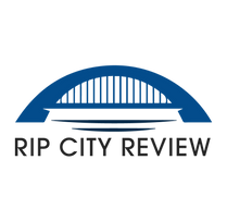 Rip City review logo with blue bridge