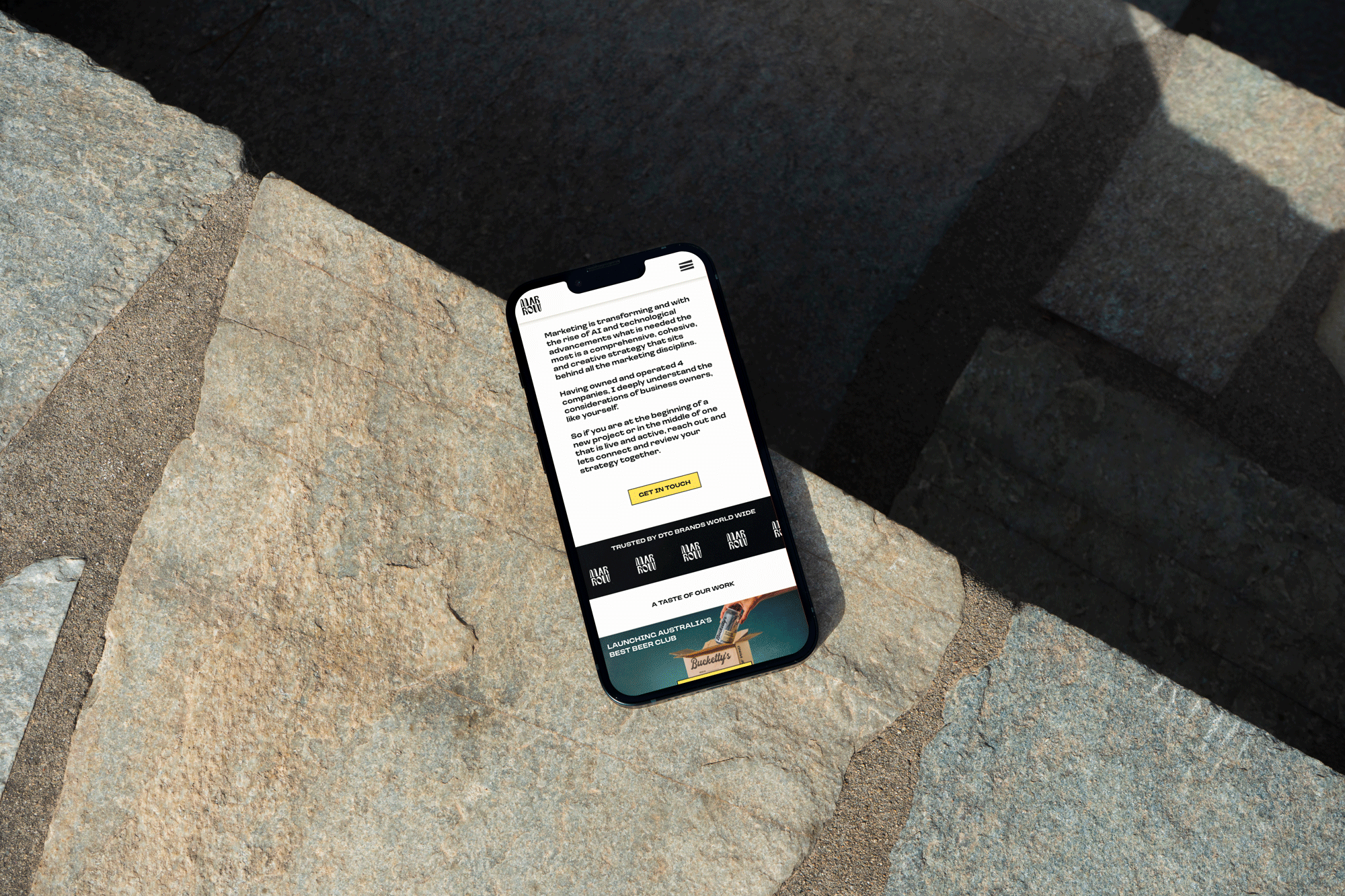 DesignProject - MarrowMarketing - Website (Mobile)