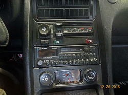 center stack w/analog clock