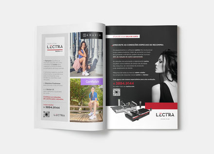 Mockup of 2 magazine ads