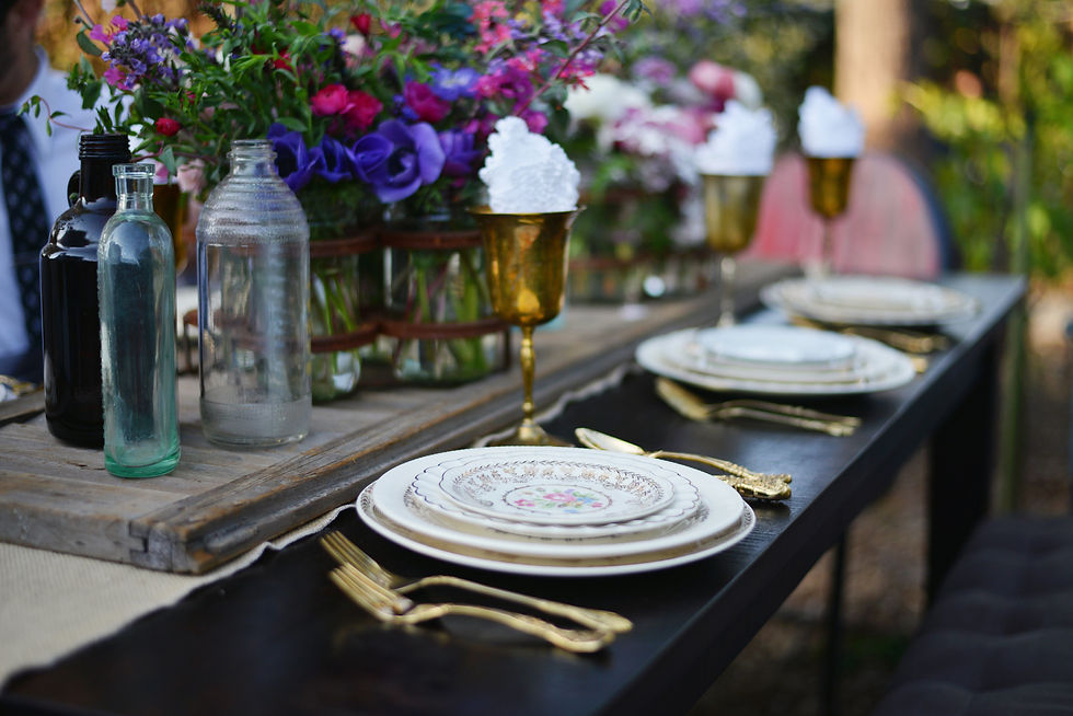 Thumbnail: Amelia Flatware Set- Vintage Gold