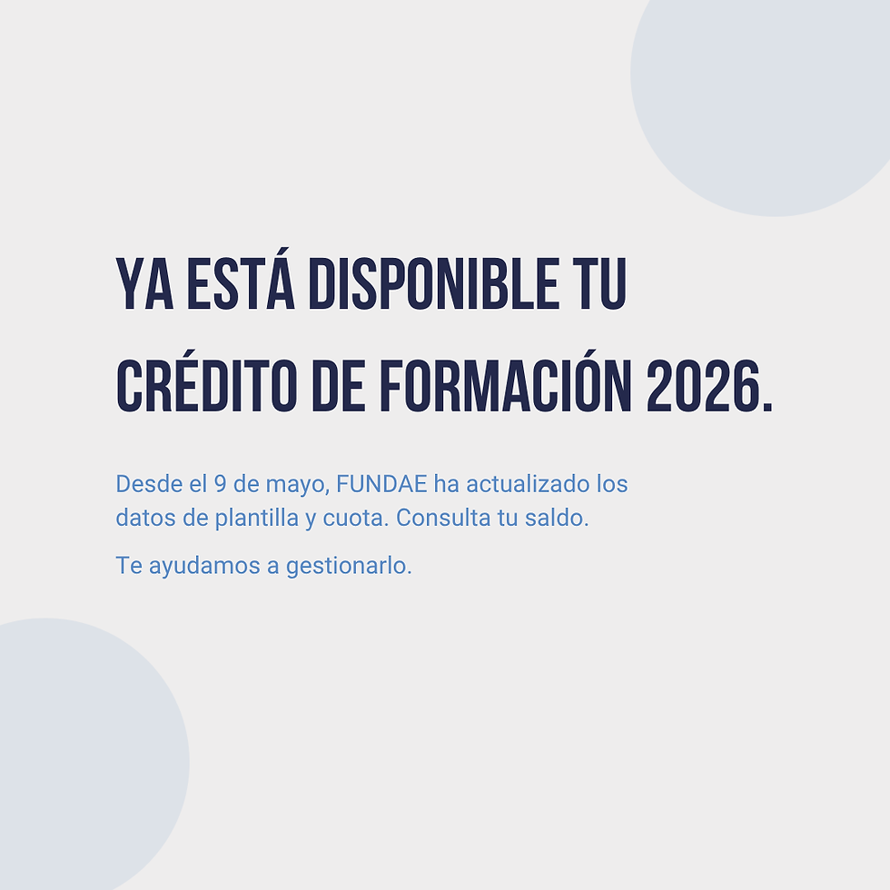 Imagen corporativa DEGIR Consulting: Ya está disponible tu crédito de formación FUNDAE 2026